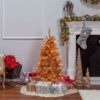 Gold Faceted Star Light Up Tree Topper
